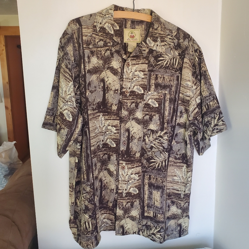 Joe Marlin silk Hawaiian shirt